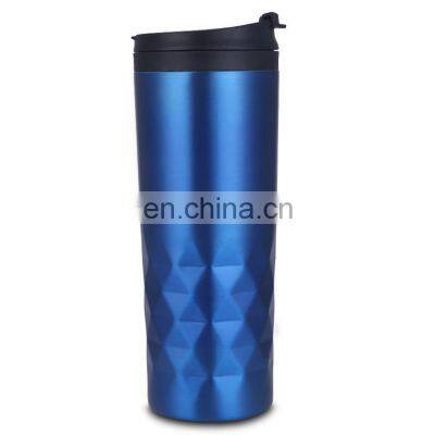 Modern 20oz stainless steel tumbler portable mug with slip lid