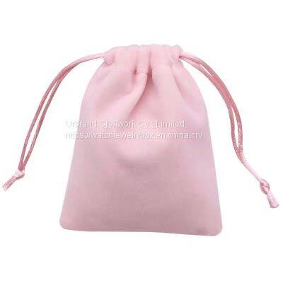 Earring Ring Band mouth small cloth bag velvet brocade bag packaging bag supply can be ordered logo