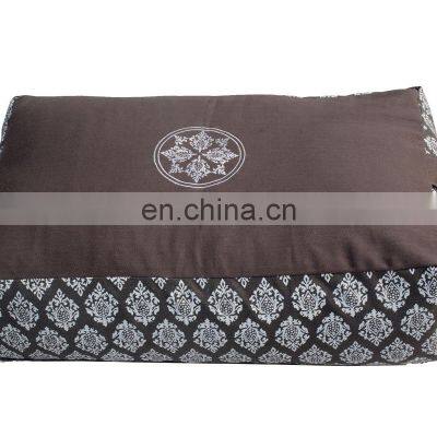 Latest Embroidered Design Cotton Yoga Bolster Pillow Manufacturer And Supplier From India