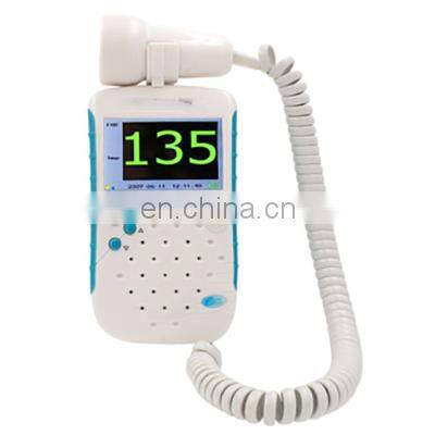 High Quality Portable FHR Baby Heart Rate Heartbeat Monitor Fetal Doppler for Home use