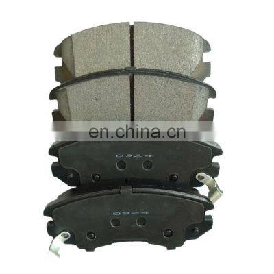 korea brake pad D924 pastillas de freno hi q car front semi metallic break pad for Hyundai Sonata/Kia optima