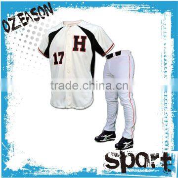 Cheap Polyester Dri Fit Men Blank Custom Baseball Jersey