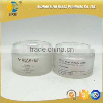 200ml customized glass cream jar with logo printing
