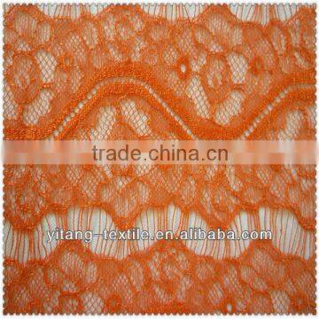 Mesh embroidery lace fabric