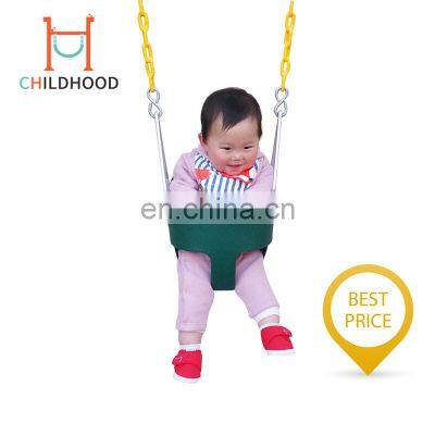 Factory hot sales EVA garden kids outdoor swing chair baby bucket swing