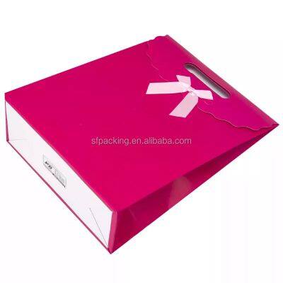 white paper packaging custom small gift bags wholesale