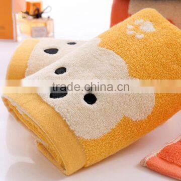 lovely kids printing hand towels from China factory with low price hand towels