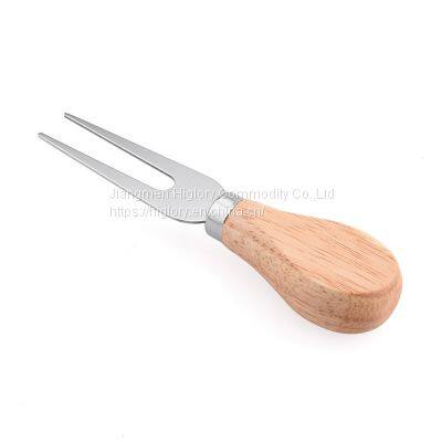 4 Piece Cheese Knife Set With Wooden Handle Kitchen Cheese Tools Dessert Pizza Slicer Cheese Cutter photo-2