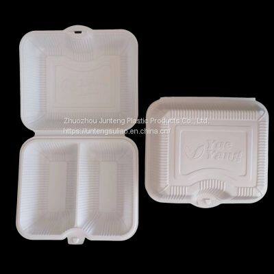 CT5 Factory Customize Disposable Hinged Lid Clamshell Blister Food Container for Buger Noodles photo-4