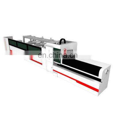 cnc tube fiber pipe laser cutting machine for steel plate with protective cover