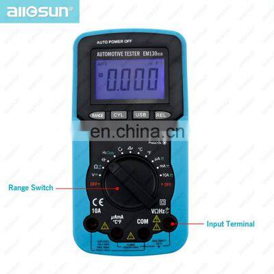 EM130USD Multimeter Link to PC 3 3/4-digit Backlight LCD Display Data-Hold Relative mode AC DC Voltage & Current