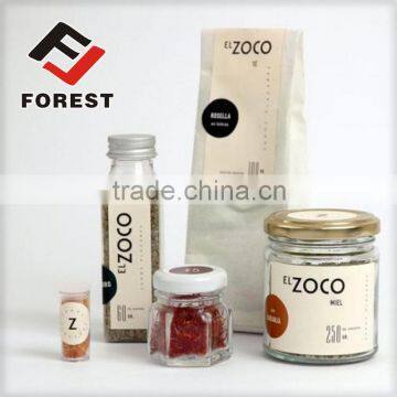 Custom roll adhesive label packaging, food label packaging, label packaging