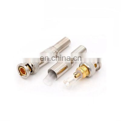 RG59 coaxial BNC connector solderless BNC connector male Connector for cctv camera 75ohm