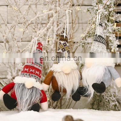 Christmas Faceless Gnome Santa Doll Pendant Nordic Gnome Land God Doll Christmas Tree Hanging Ornaments Doll Decor