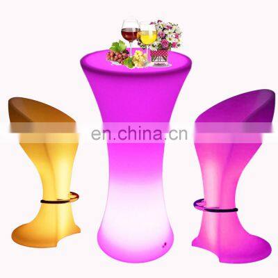 portable wireless rechargeable outdoor led light bar cocktail tables and chairs led garden furniture sets outdoor led chairs bar