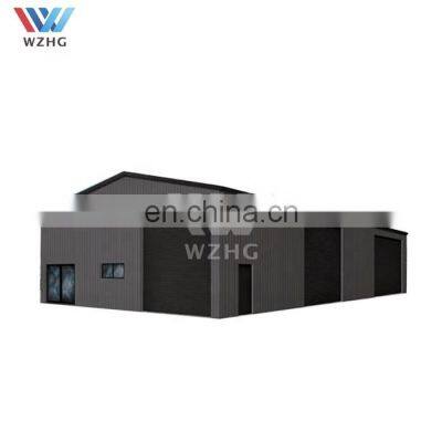 Prefabricated two car parking building steel structure