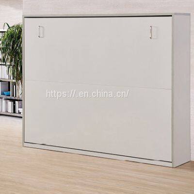 Manual Folding Bed Horizantal Wall Mounted Bed Single Hidden Wall Beds for Sale With Bent Leg photo-2