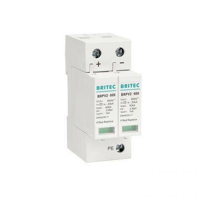 BRPV2-600 Type 2 Surge Protection Device for PV 600V solar surge protective device lightening protector dc spd