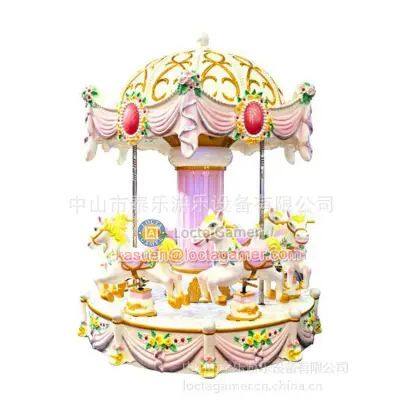 Taile Amusement Park, Zhongshan, Guangdong Children's Rotary Luxury Mini-coin-operated Playground Palace Horse Transfer photo-3