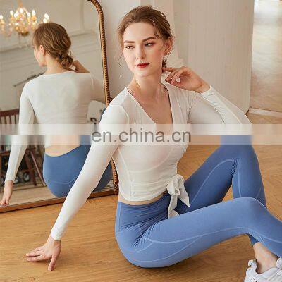 Europe and the United States Gym Suit Female Quick-drying Tights Two-piece Running Autumn New Sport Suit Women Yoga Clothing photo-3