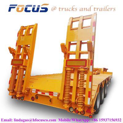 Gooseneck Lowboy Semi Trailer,China heavy Lift Detachable Gooseneck Lowboy Trailer