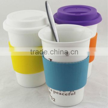 Good For Travel Cup china porcelain coffee mugs with lid