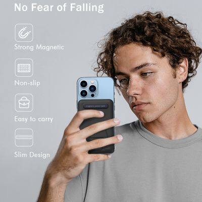 Mini Power Bank Portable Charger 10000mAh Power Bank Strong Magnetic Wireless Charging Charger With Smart LED and Metal Stand