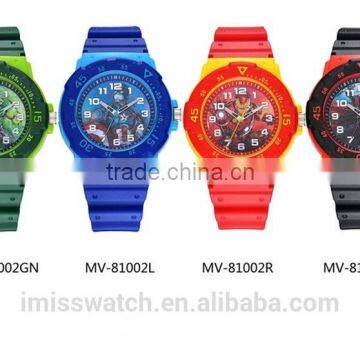 Marvel Avengers Character Kids Analog wrist watch for promotion