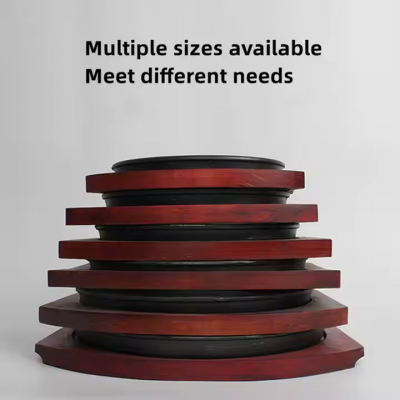 High Quality Cooking Cookware Round 19/21/23/25/27/29 cm Cast Iron Steak Plate Sizzling Grill Pan Wooden Tray Set photo-3
