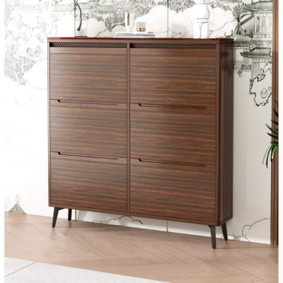 Modern Design Multi-layer Storage Shoe Cabinet Space Saving Shoe Rack Shoe Box With Led for Home Furniture photo-5