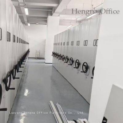 Adjustable Storage Racks with Cold-Rolled Steel Frame and Brake Control Lock for Safe File Organization in Enterprises and Medical Facilities-OEM/ODM