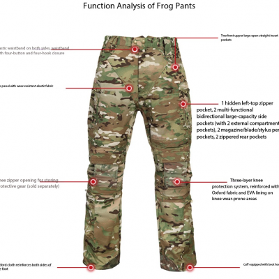 Wholesale Anti Splash Frog Suit Set, Elastic and Breathable Outdoor Long Sleeved Camouflage Tactical Training Suit photo-4