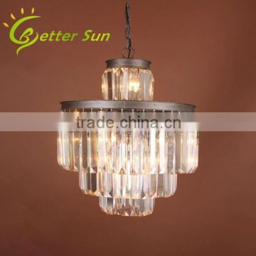 2015 New Arrival Crystal Glass Led Chandelier Parts Battery Powered