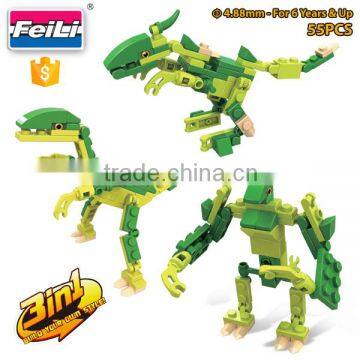 cogo bricks 3in1 dinosaur plastic building blocks toy building blocks