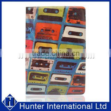 Printed Colourful Cassette Universal Tablet Case For 8 Inch