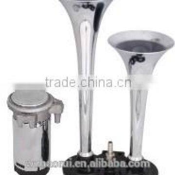 Metal Plating no Rust 150DB 12V Motorcycle Horn Car Horn Air Horn Dual Trumpet Super Loud Compressor Boat Truck Lorry CarHT-202C photo-2