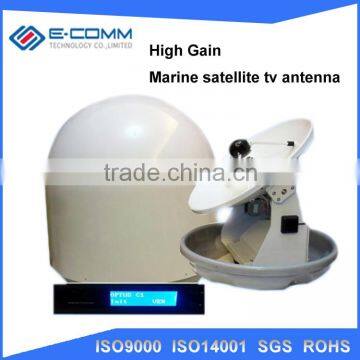Hot sale!! Marine satellite TV antenna E-YM450P, 3-AXIS mobile satellite tv antenna