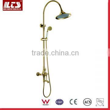 03308 High quality Gold Brass Bath Shower Set with Ceramic Cartridge