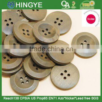 Sedex Audited Factory 2 Pillar 40L Natural Wooden 4 holes Button