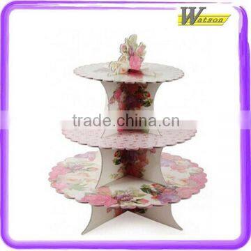 hot sale supermarket promotion christmas 3 tier make cupcake stand for birthday party