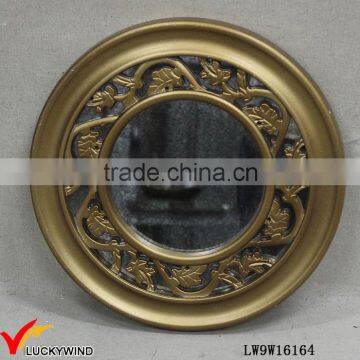 Gilded Wooden Framed Vintage French Hanging Mirror photo-3