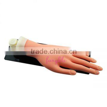 nail art manicure fake practice hand with holder