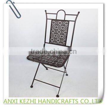 KZ150205 Wrought Iron Outdoor Folding Chair