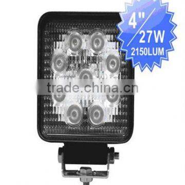 high power 27w auto led work light 4'' led truck work light IP67