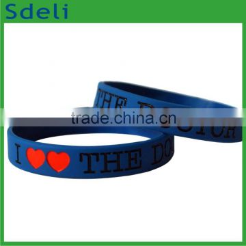 customized promotional ink filled silicone rubber band