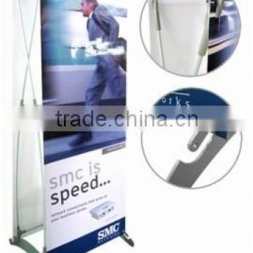 2015 double bow shaped banner stand