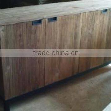 Recycled Teak Sideboard with 4 Doors