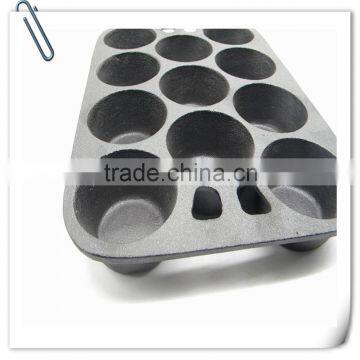 Hand-cast Iron Baking a Cake Pan, Round, Ten Hole photo-4