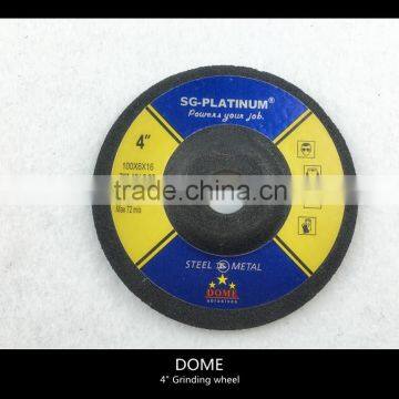 4 " abrasive grinding wheel for metal and inox