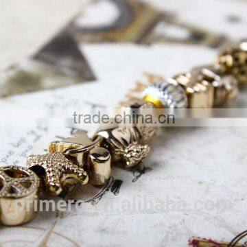 High Quality Charms Beads Fit DIY Bracelet Gold Fashion Bangles for Women photo-2